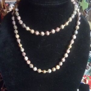 Stone bead necklace